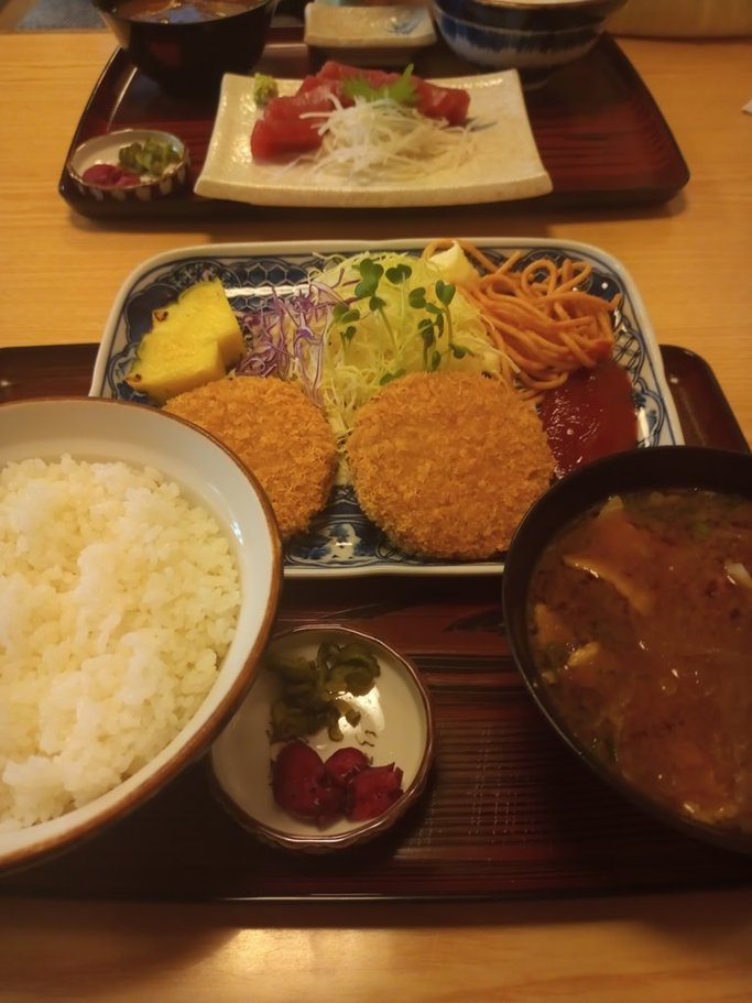 ミンチカツ定食
